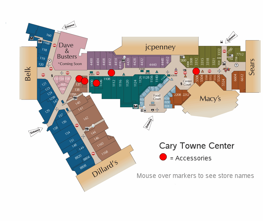 8 个Shopping mall map 点子