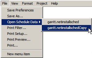 The Open Schedule Data Data Set List