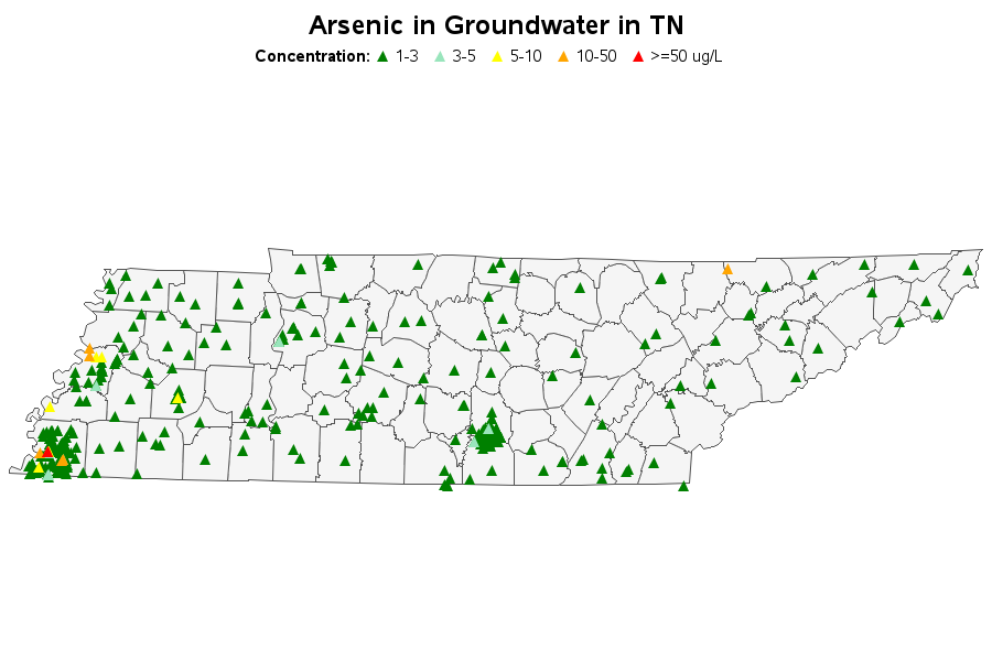 Arsenic in Groundwater in TN