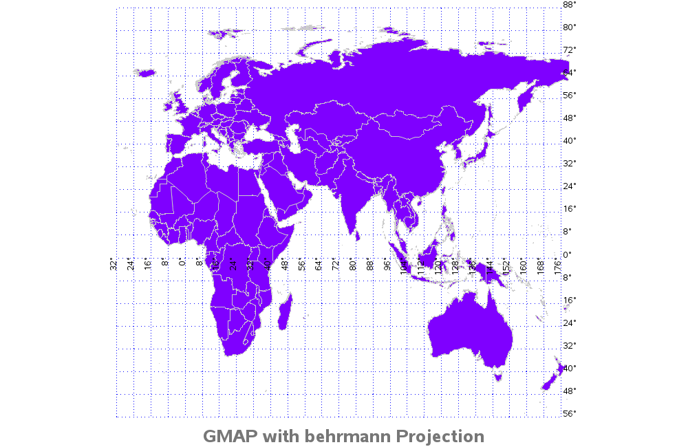 SAS/Graph behrmann projection