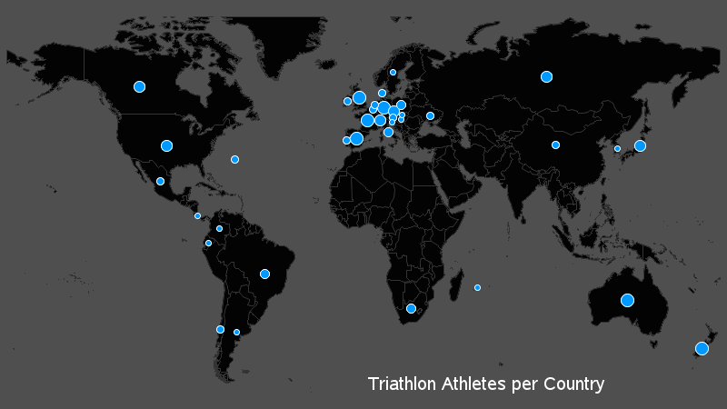 Olympics 2012 Athletes Map  Tr 